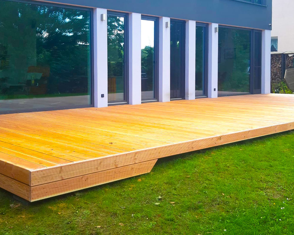 architektur terrasse Terrassenbau holzterrasse